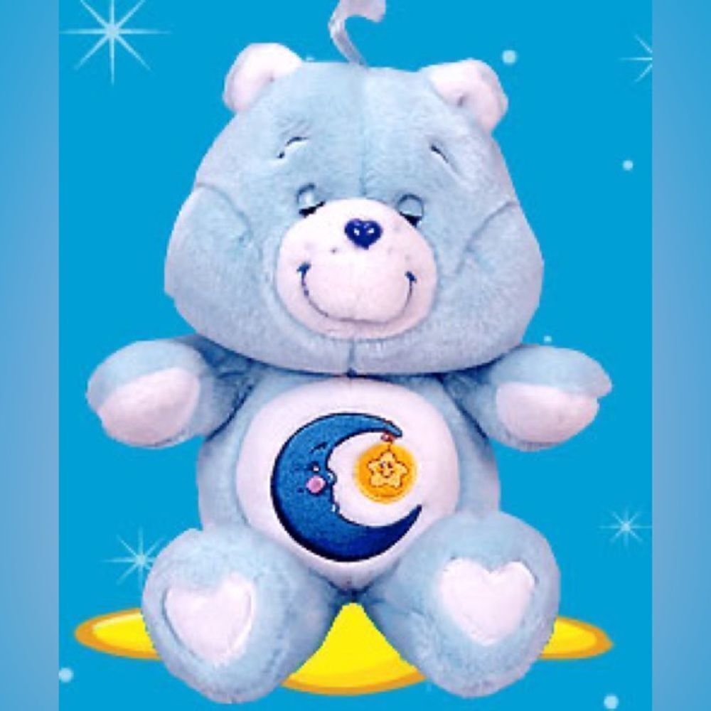 NWT Vtg 2002 Care Bears Bedtime Bear 13” 20’s Anniversary Stuffed Animal